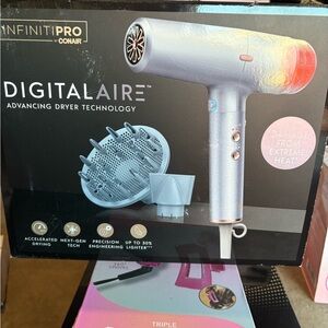 Conair InfinitiPro DigitalAire Hair Dryer - Blue and Red